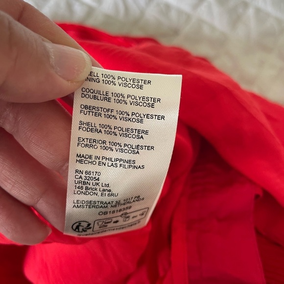 Anthropologie Red Plisse Halter Jumpsuit - Picture 15 of 16